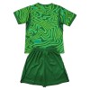Maillot de Gardien Brésil Domicile Coupe du Monde 2026 Verte Pour Enfant