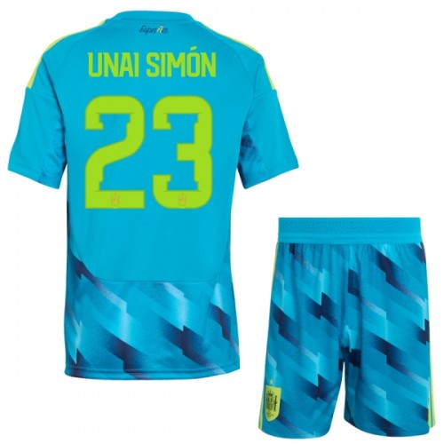 Maillot de Gardien Espagne Unai Simon 23 Coupe du Monde 2026 Pour Enfant Maillot de Gardien Espagne Unai Simon 23 Coupe du Monde 2026 Pour Enfant