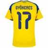 Maillot de Supporter Suède Gyokeres 17 Domicile Coupe du Monde 2026 Pour Homme