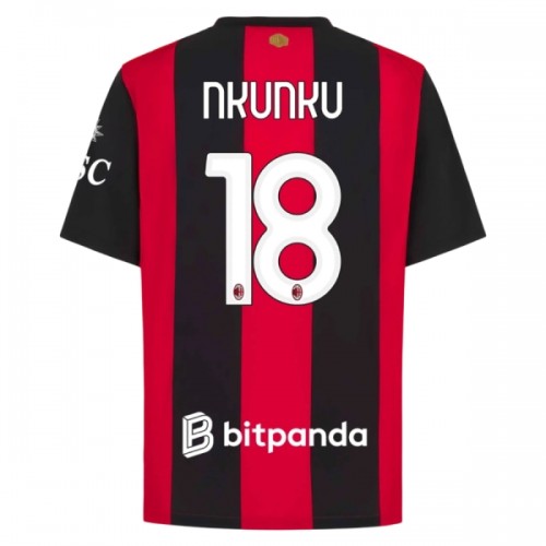 Maillot de Supporter AC Milan Nkunku 18 Domicile 2026-27 Pour Homme Maillot de Supporter AC Milan Nkunku 18 Domicile 2026-27 Pour Homme