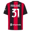 Maillot de Supporter AC Milan Pavlovic 31 Domicile 2026-27 Pour Homme