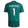 Maillot de Gardien Liverpool A. Becker 1 Domicile 2026-27 Verte Pour Enfant