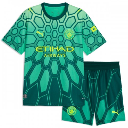 Maillot de Gardien Manchester City Domicile 2026-27 Verte Pour Enfant Maillot de Gardien Manchester City Domicile 2026-27 Verte Pour Enfant