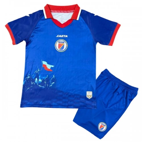 Maillot de Supporter Haiti Domicile Coupe du Monde 2026 Pour Enfant Maillot de Supporter Haiti Domicile Coupe du Monde 2026 Pour Enfant
