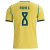 Maillot de Supporter Brésil Bruno Guimaraes 8 Domicile Coupe du Monde 2026 Pour Homme