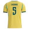 Maillot de Supporter Brésil Casemiro 5 Domicile Coupe du Monde 2026 Pour Homme