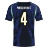 Maillot de Supporter Brésil Marquinhos 4 Extérieur Coupe du Monde 2026 Pour Homme
