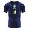 Maillot de Supporter Brésil Neymar JR 10 Extérieur Coupe du Monde 2026 Pour Enfant