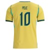 Maillot de Supporter Brésil Pele 10 Domicile Coupe du Monde 2026 Pour Enfant
