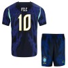 Maillot de Supporter Brésil Pele 10 Extérieur Coupe du Monde 2026 Pour Enfant