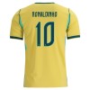 Maillot de Supporter Brésil Ronaldinho 10 Domicile Coupe du Monde 2026 Pour Enfant