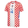 Maillot de Supporter Croatie Gvardiol 4 Domicile Coupe du Monde 2026 Pour Enfant