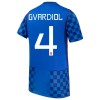 Maillot de Supporter Croatie Gvardiol 4 Extérieur Coupe du Monde 2026 Pour Homme