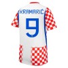 Maillot de Supporter Croatie Kramaric 9 Domicile Coupe du Monde 2026 Pour Homme
