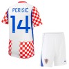 Maillot de Supporter Croatie Perišić 14 Domicile Coupe du Monde 2026 Pour Enfant