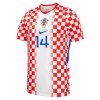 Maillot de Supporter Croatie Perišić 14 Domicile Coupe du Monde 2026 Pour Enfant