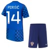 Maillot de Supporter Croatie Perišić 14 Extérieur Coupe du Monde 2026 Pour Enfant