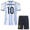 Maillot de Supporter Argentine Maradona 10 Domicile Coupe du Monde 2026 Pour Enfant
