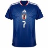 Maillot de Supporter Japon Mitoma 7 Domicile Coupe du Monde 2026 Pour Homme