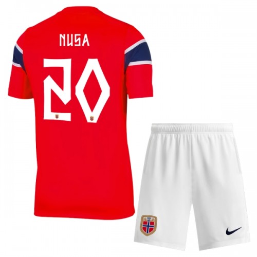 Maillot de Supporter Norvège Nusa 20 Domicile Coupe du Monde 2026 Pour Enfant Maillot de Supporter Norvège Nusa 20 Domicile Coupe du Monde 2026 Pour Enfant