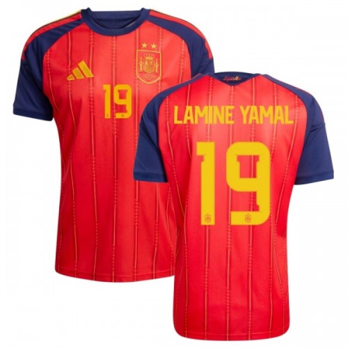 Maillot de Supporter Espagne 2 Stars Lamine Yamal 19 Domicile Coupe du Monde 2026 Pour Homme Maillot de Supporter Espagne 2 Stars Lamine Yamal 19 Domicile Coupe du Monde 2026 Pour Homme