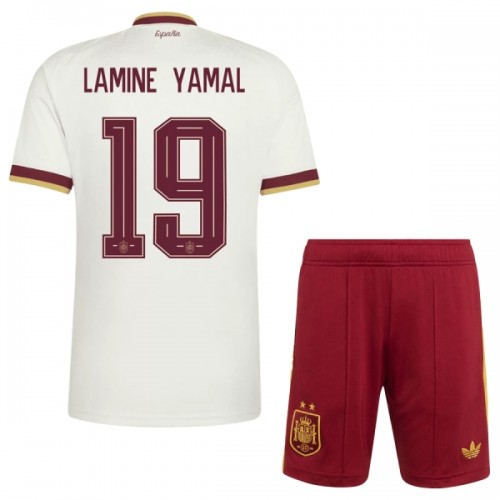 Maillot de Supporter Espagne 2 Stars Lamine Yamal 19 Extérieur Coupe du Monde 2026 Pour Enfant Maillot de Supporter Espagne 2 Stars Lamine Yamal 19 Extérieur Coupe du Monde 2026 Pour Enfant