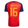 Maillot de Supporter Espagne 2 Stars Rodrigo 16 Domicile Coupe du Monde 2026 Pour Enfant