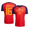 Maillot de Supporter Espagne 2 Stars Rodrigo 16 Domicile Coupe du Monde 2026 Pour Homme Maillot de Supporter Espagne 2 Stars Rodrigo 16 Domicile Coupe du Monde 2026 Pour Homme