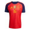 Maillot de Supporter Espagne 2 Stars Rodrigo 16 Domicile Coupe du Monde 2026 Pour Homme