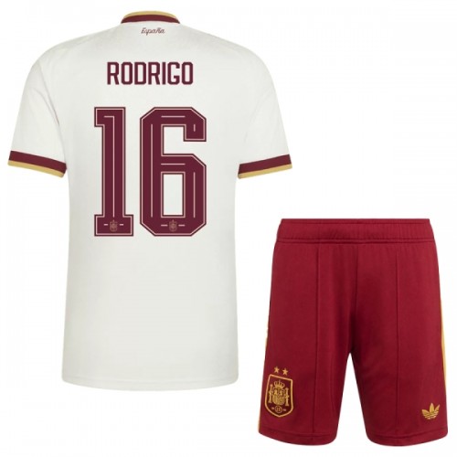 Maillot de Supporter Espagne 2 Stars Rodrigo 16 Extérieur Coupe du Monde 2026 Pour Enfant Maillot de Supporter Espagne 2 Stars Rodrigo 16 Extérieur Coupe du Monde 2026 Pour Enfant