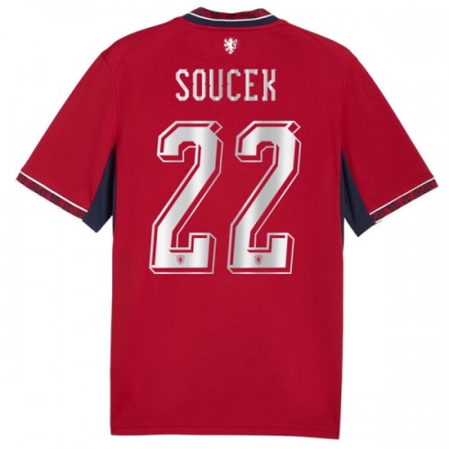 Maillot de Supporter République Tchèque Soucek 22 Domicile Coupe du Monde 2026 Pour Homme Maillot de Supporter République Tchèque Soucek 22 Domicile Coupe du Monde 2026 Pour Homme