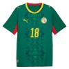 Maillot de Supporter Sénégal Sarr 18 Extérieur Coupe du Monde 2026 Pour Homme