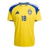 Maillot de Supporter Suède Ayari 18 Domicile Coupe du Monde 2026 Pour Homme