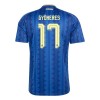 Maillot de Supporter Suède Gyokeres 17 Extérieur Coupe du Monde 2026 Pour Homme Maillot de Supporter Suède Gyokeres 17 Extérieur Coupe du Monde 2026 Pour Homme