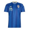 Maillot de Supporter Suède Gyokeres 17 Extérieur Coupe du Monde 2026 Pour Homme