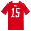 Maillot de Supporter Suisse Djibril Sow 15 Domicile Coupe du Monde 2026 Pour Homme Maillot de Supporter Suisse Djibril Sow 15 Domicile Coupe du Monde 2026 Pour Homme