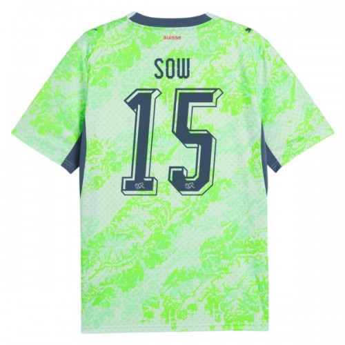 Maillot de Supporter Suisse Djibril Sow 15 Extérieur Coupe du Monde 2026 Pour Homme Maillot de Supporter Suisse Djibril Sow 15 Extérieur Coupe du Monde 2026 Pour Homme