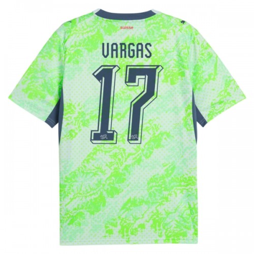 Maillot de Supporter Suisse Vargas 17 Extérieur Coupe du Monde 2026 Pour Homme Maillot de Supporter Suisse Vargas 17 Extérieur Coupe du Monde 2026 Pour Homme