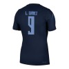 Maillot de Supporter Uruguay Luis Suarez 9 Extérieur Coupe du Monde 2026 Pour Homme