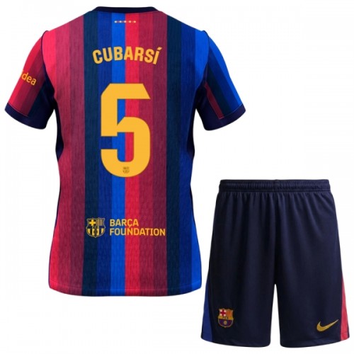 Maillot de Supporter FC Barcelone Cubarsi 5 Domicile 2026-27 Pour Enfant Maillot de Supporter FC Barcelone Cubarsi 5 Domicile 2026-27 Pour Enfant