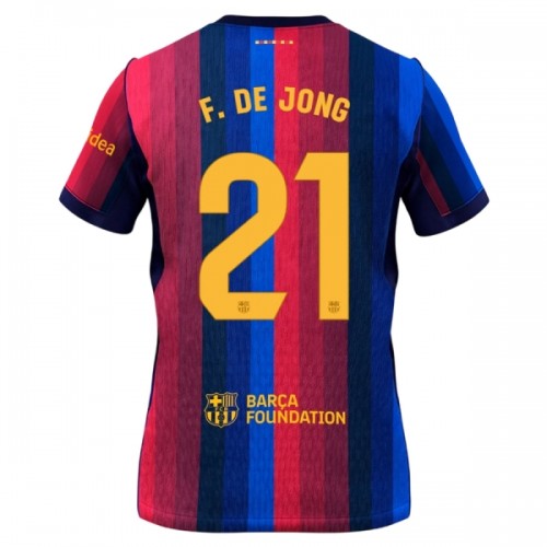 Maillot de Supporter FC Barcelone Frenkie de Jong 21 Domicile 2026-27 Pour Homme Maillot de Supporter FC Barcelone Frenkie de Jong 21 Domicile 2026-27 Pour Homme