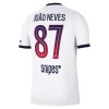 Maillot de Supporter Paris Saint-Germain Joao Neves 87 Extérieur 2026-27 Pour Homme