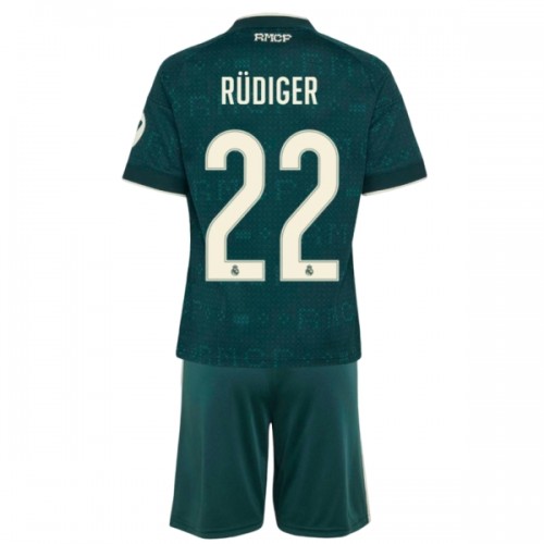 Maillot de Supporter Real Madrid Rudiger 22 Extérieur 2026-27 Pour Enfant Maillot de Supporter Real Madrid Rudiger 22 Extérieur 2026-27 Pour Enfant