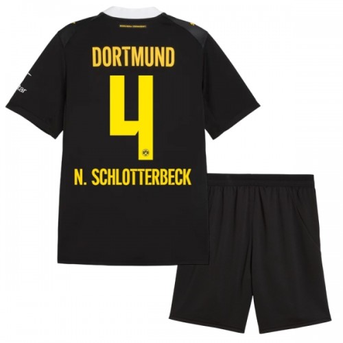 Maillot de Supporter Borussia Dortmund N. Schlotterbeck 4 Extérieur 2026-27 Pour Enfant Maillot de Supporter Borussia Dortmund N. Schlotterbeck 4 Extérieur 2026-27 Pour Enfant