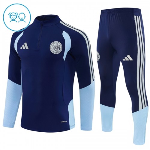 Ajax Amsterdam Sweat d'Entraînement Quarter-Zip 2026-27 Bleue Pour Enfant Ajax Amsterdam Sweat d'Entraînement Quarter-Zip 2026-27 Bleue Pour Enfant