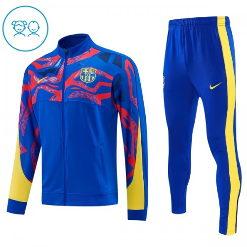 Barcelone Ensemble Vestes d'Entraînement 2026-27 Bleue Pour Enfant Barcelone Ensemble Vestes d'Entraînement 2026-27 Bleue Pour Enfant