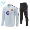 Barcelone Sweat d'Entraînement Quarter-Zip 2026-27 Blanche Pour Enfant