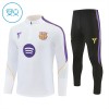 Barcelone Sweat d'Entraînement Quarter-Zip 2026-27 Blanche Pour Enfant Barcelone Sweat d'Entraînement Quarter-Zip 2026-27 Blanche Pour Enfant