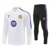 Barcelone Sweat d'Entraînement Quarter-Zip 2026-27 Blanche Pour Homme