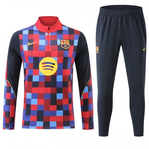 Barcelone Sweat d'Entraînement Quarter-Zip 2026-27 Rouge Pour Homme Barcelone Sweat d'Entraînement Quarter-Zip 2026-27 Rouge Pour Homme